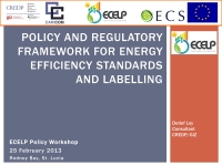 ECELP policy presentation, Loy, 2-2013